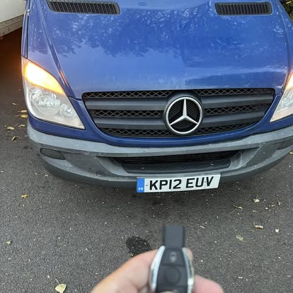 Mercedes Sprinter remote key programmed on the driveway